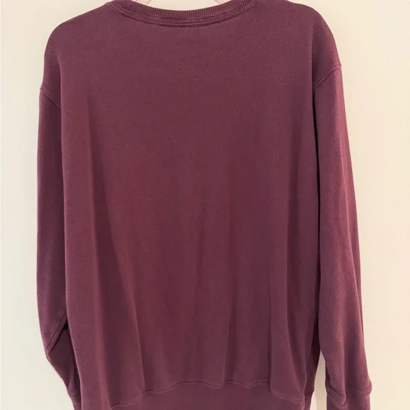 PINK Victoria's Secret Maroon Collegiate Style Log Sweatshirt - Picture 2 of 7